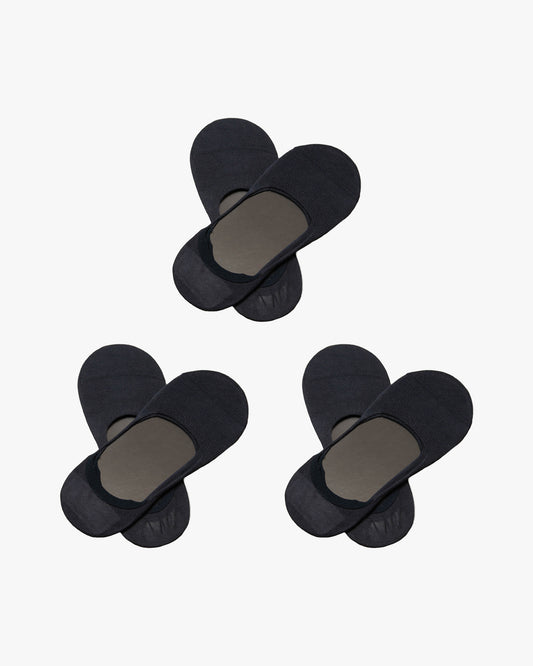 Three pairs of navy Lars – Cotton Loafer Socks arranged against a white background.