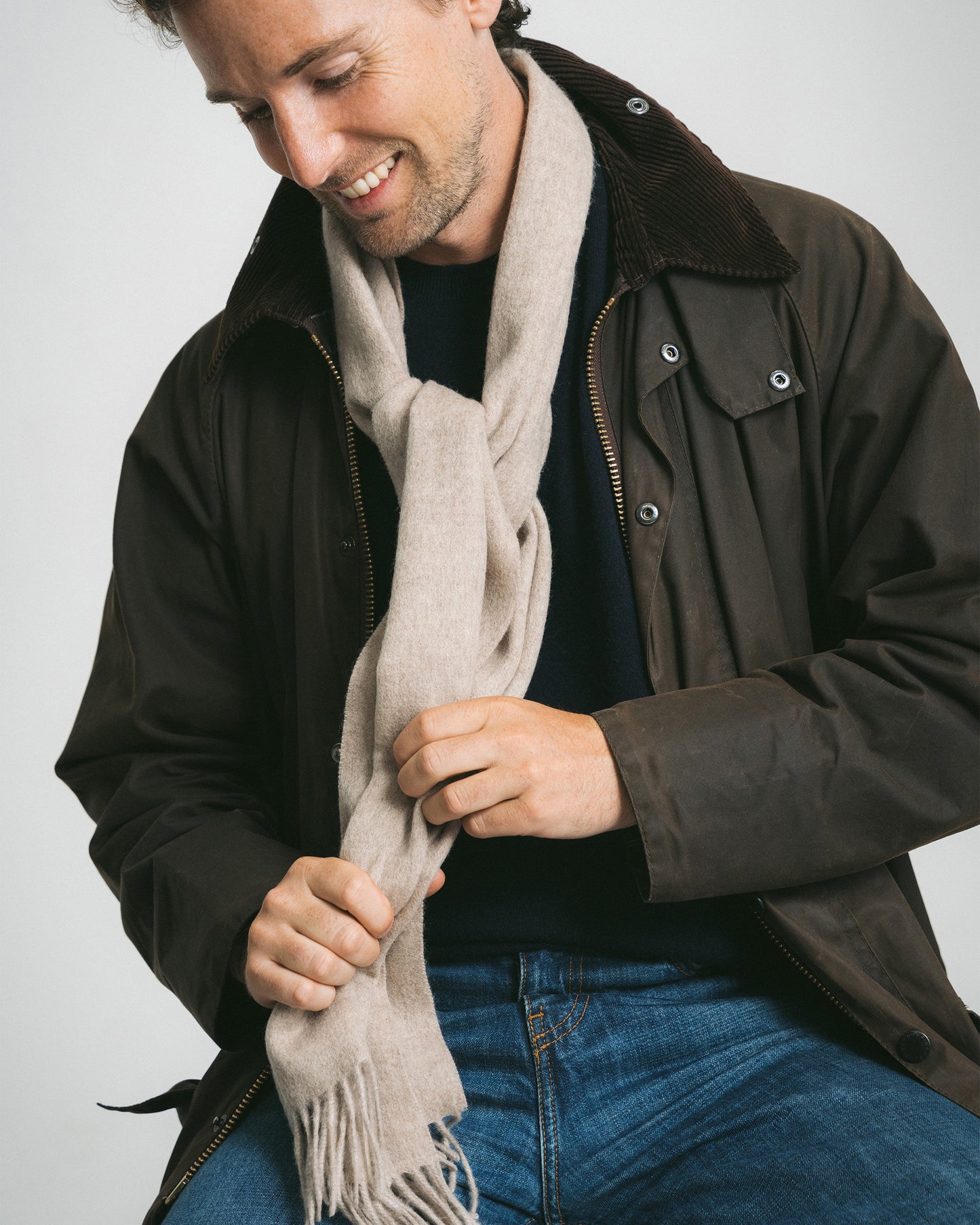 Wool Scarf – Beige