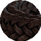 Braided Belt – Dark Brown Suede