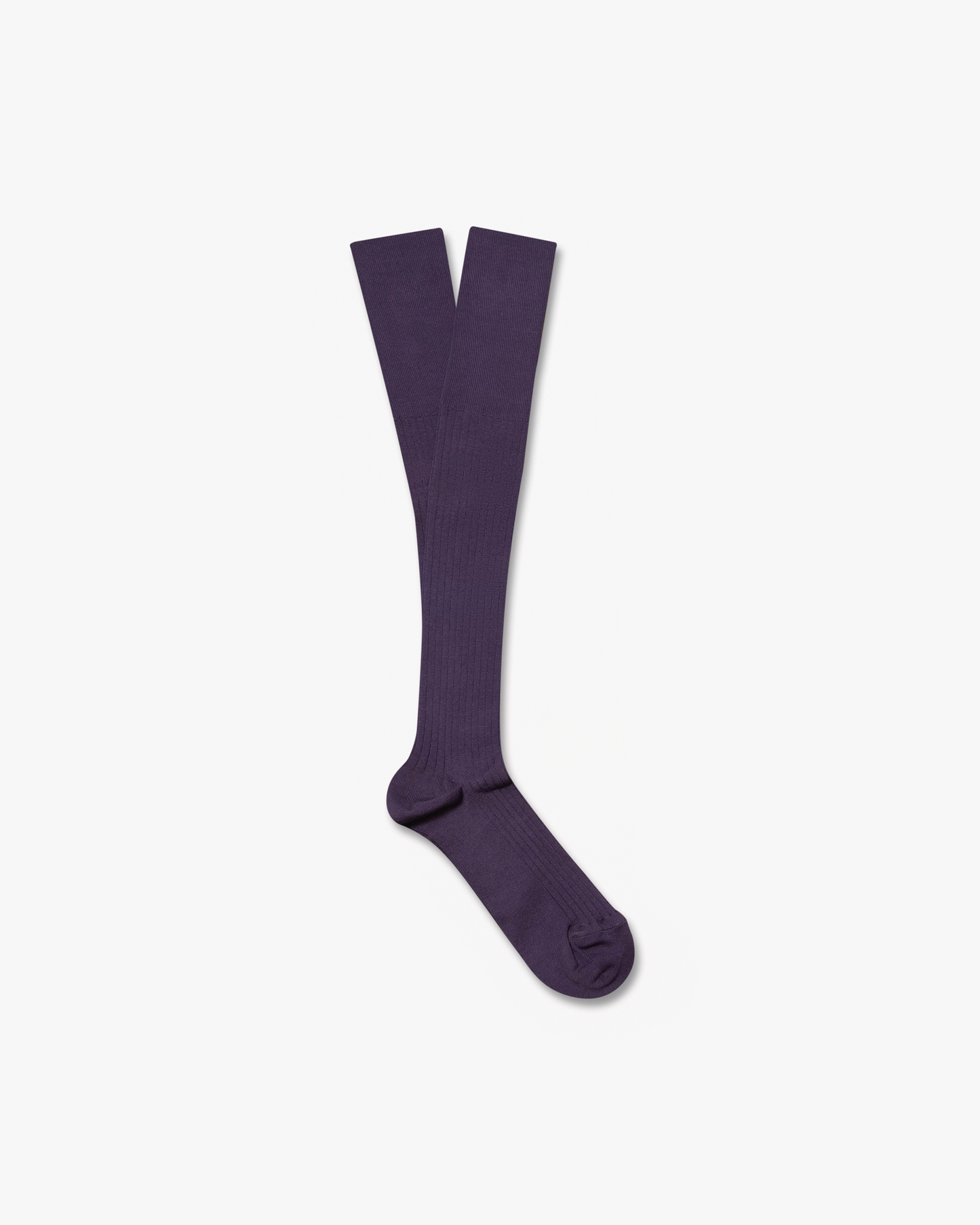 A pair of Nils – Knee-High Cotton Socks – Lilac, laid flat against a white background.