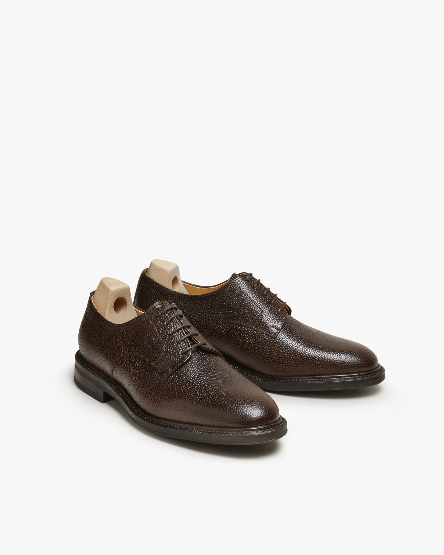 A pair of Boden – Dark Brown Country Calf derby shoes, shown from a three-quarter angle against a plain white background.