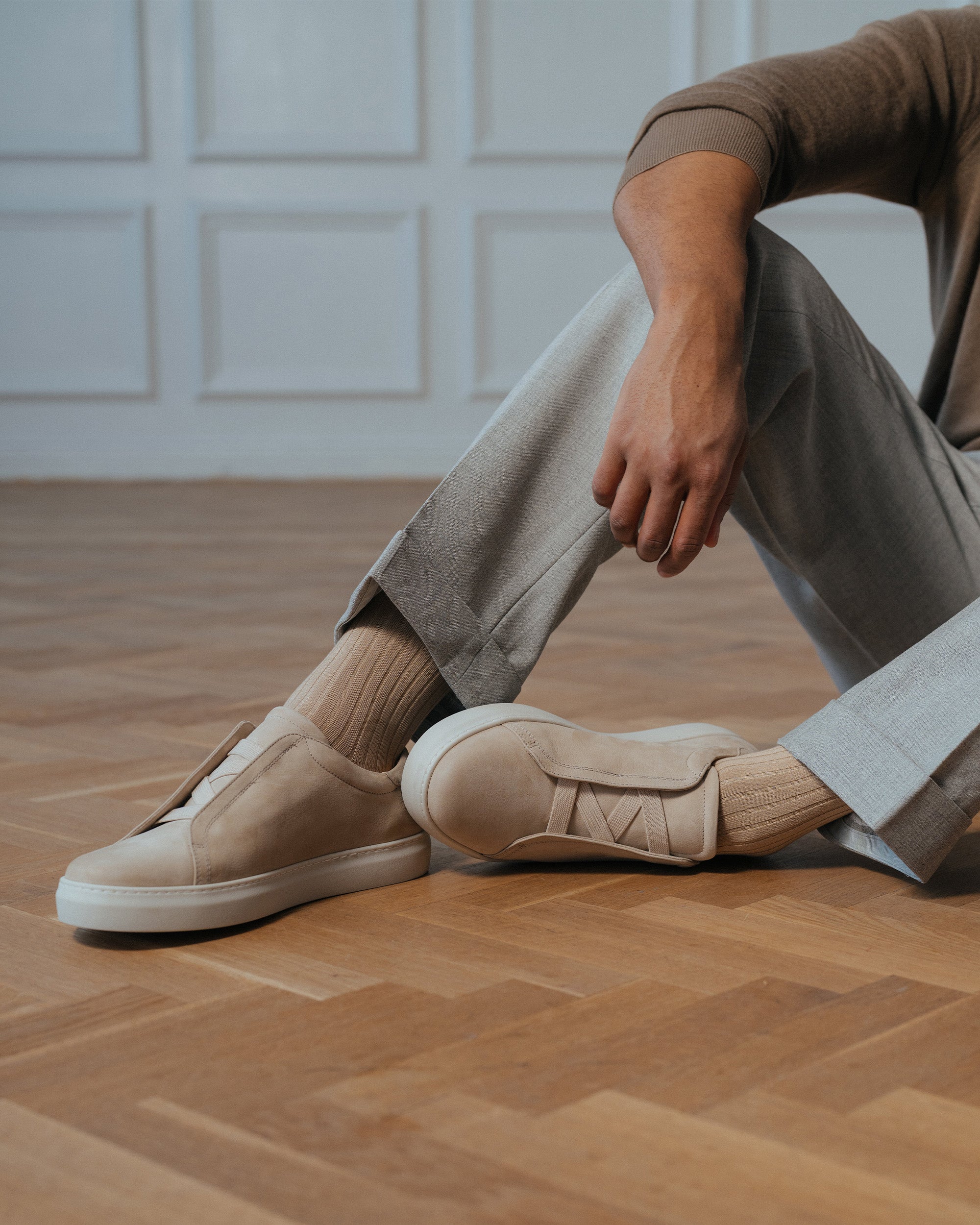 Alnö II – Beige Nubuck | Sneakers︱Myrqvist