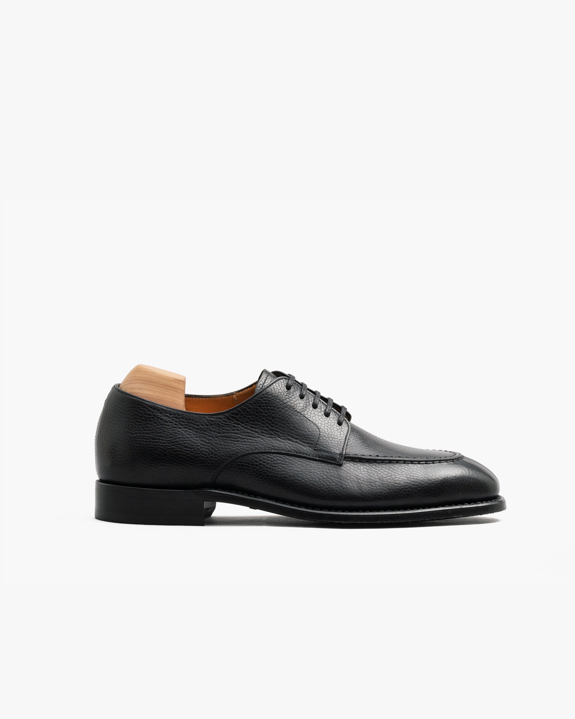 Norrmalm II Derby | Black Hatch-Grain | Myrqvist