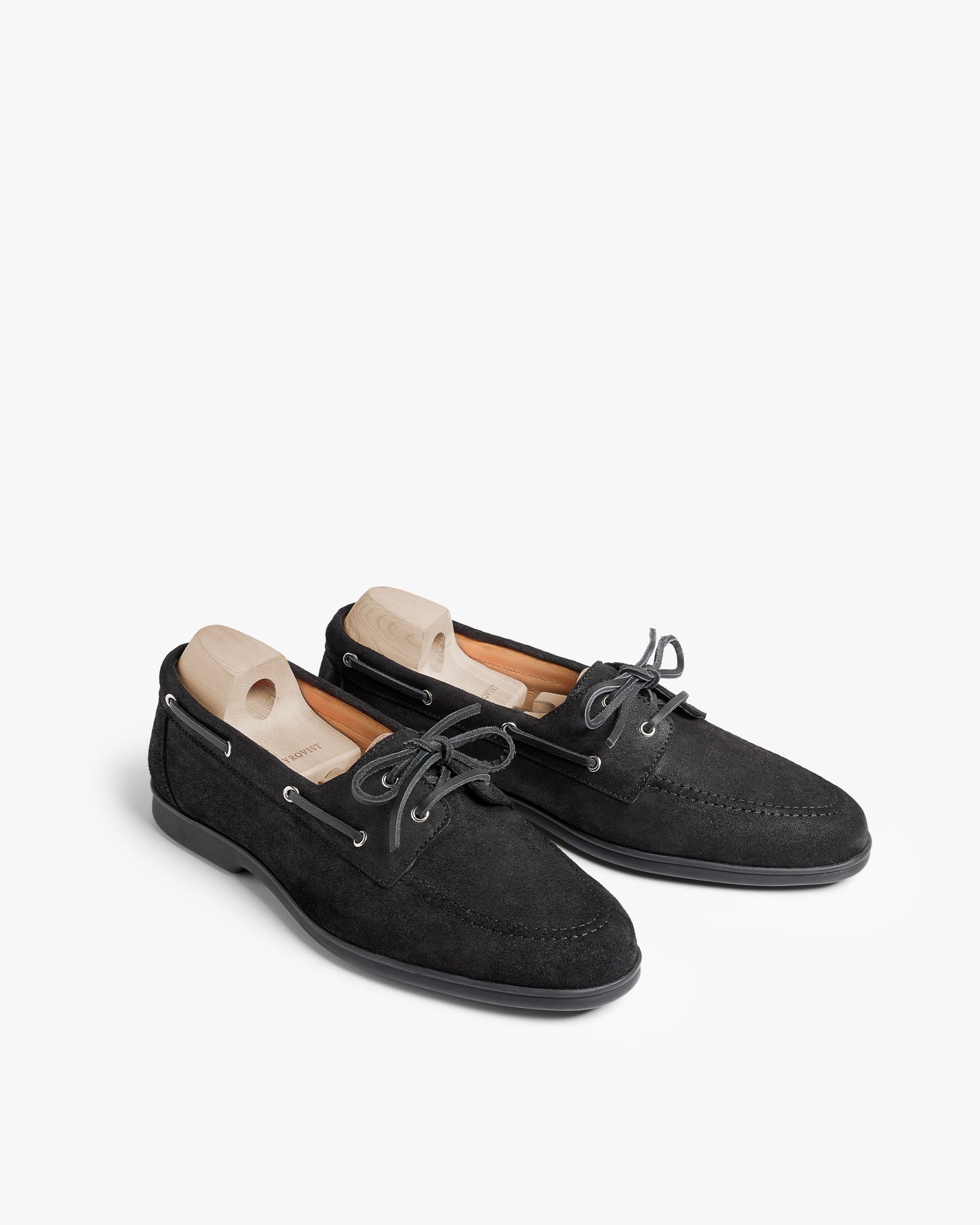Sandhamn – Black Waxed Suede