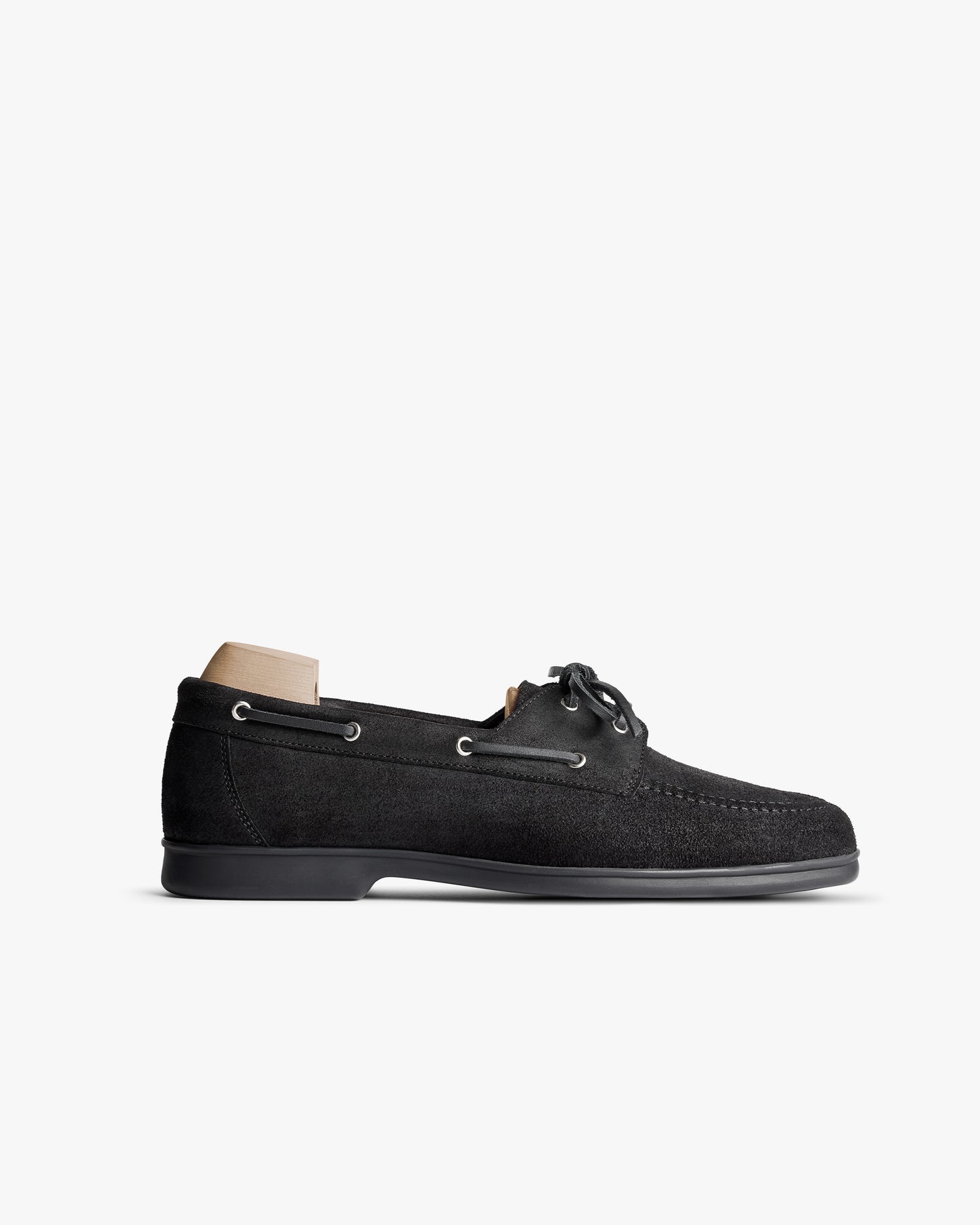 Sandhamn – Black Waxed Suede
