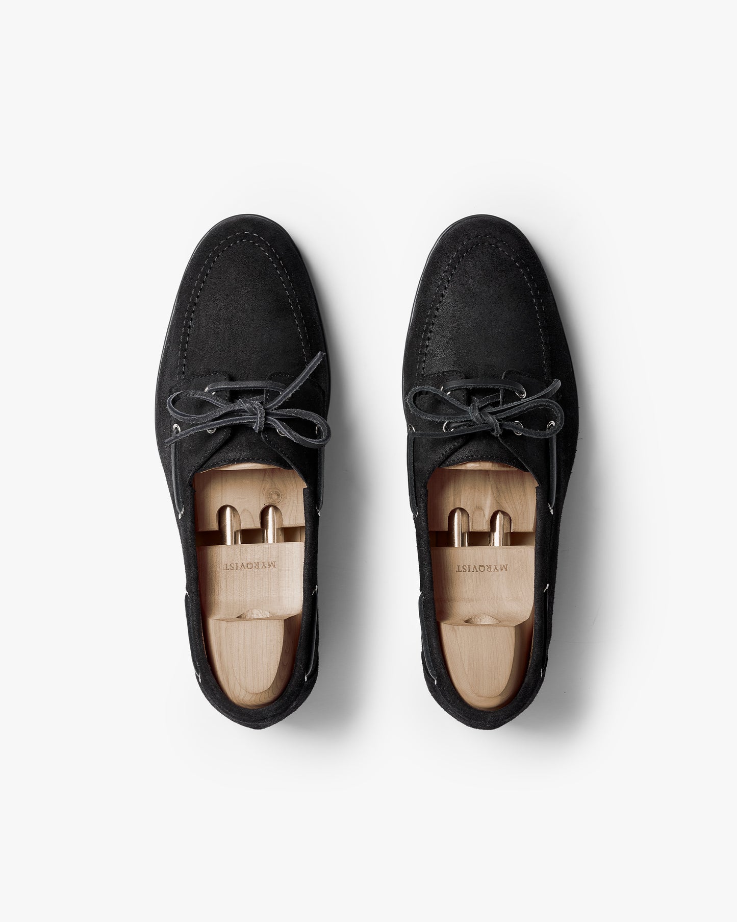 Sandhamn – Black Waxed Suede