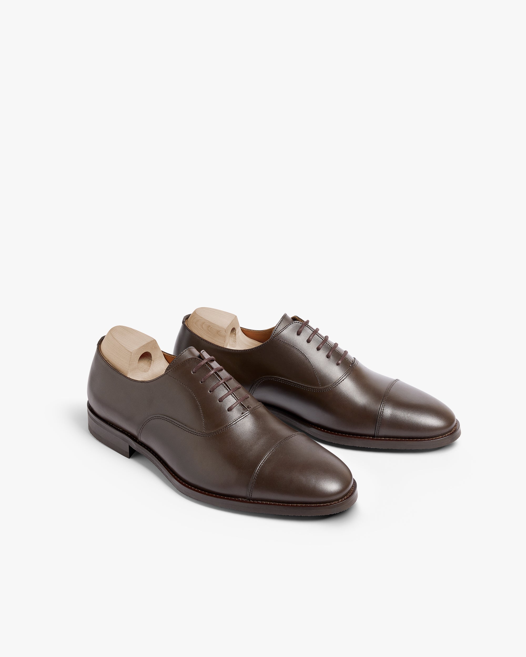 AUBERGE 2025AW 『BROWN』OXFORD GRAY Vinterviken – Black Calf | Oxford Shoes︱Myrqvist