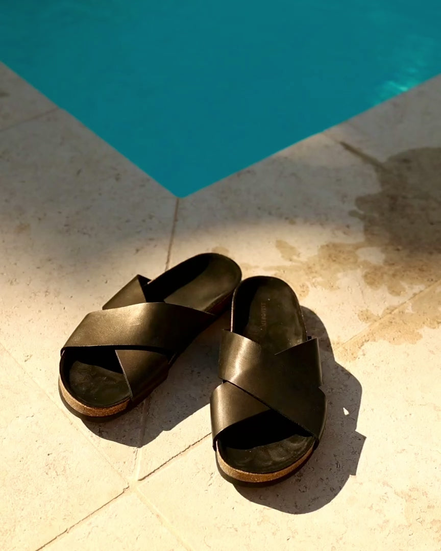 Solvik Sandals | Black Calf | Myrqvist