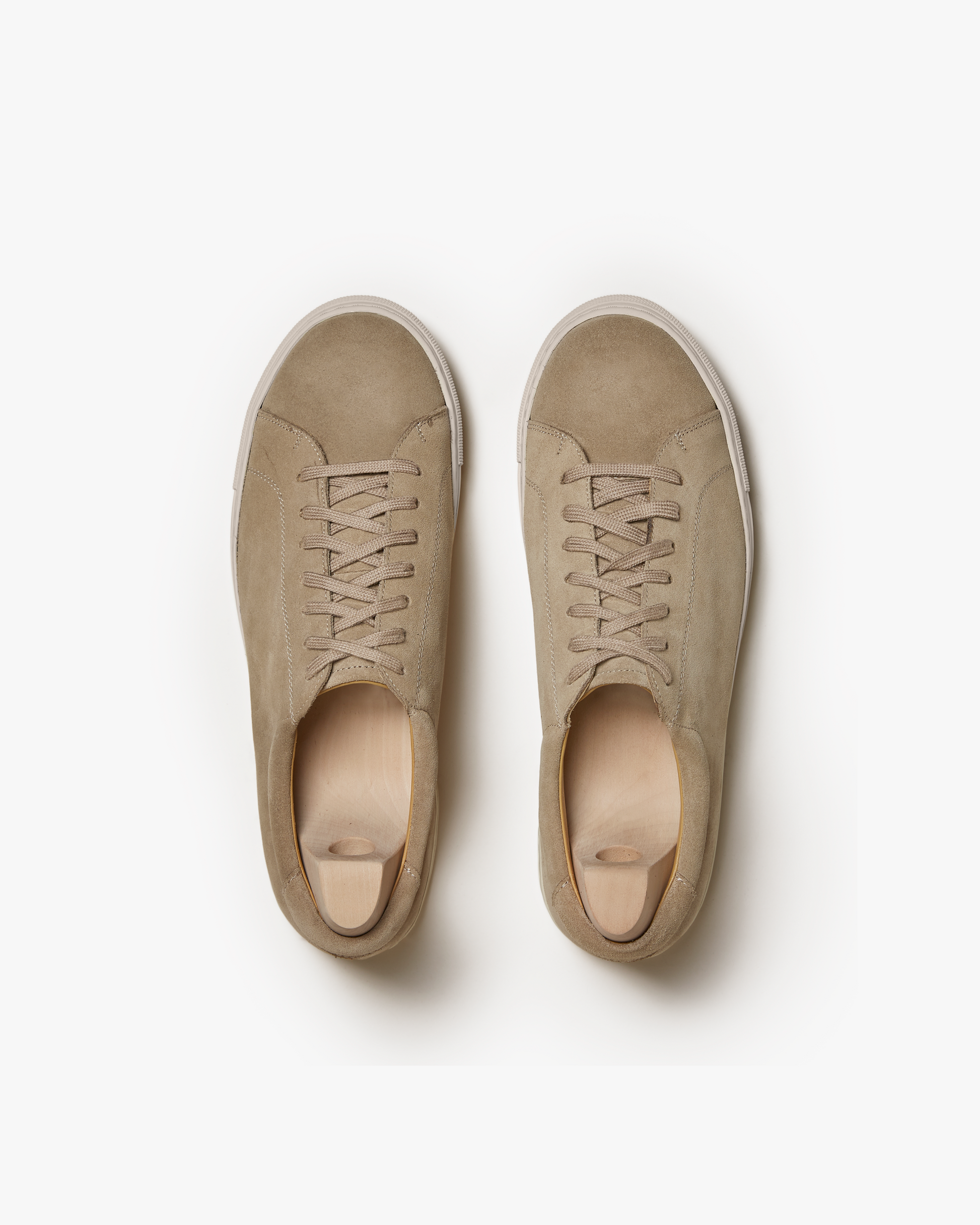 Beige top suede shoes