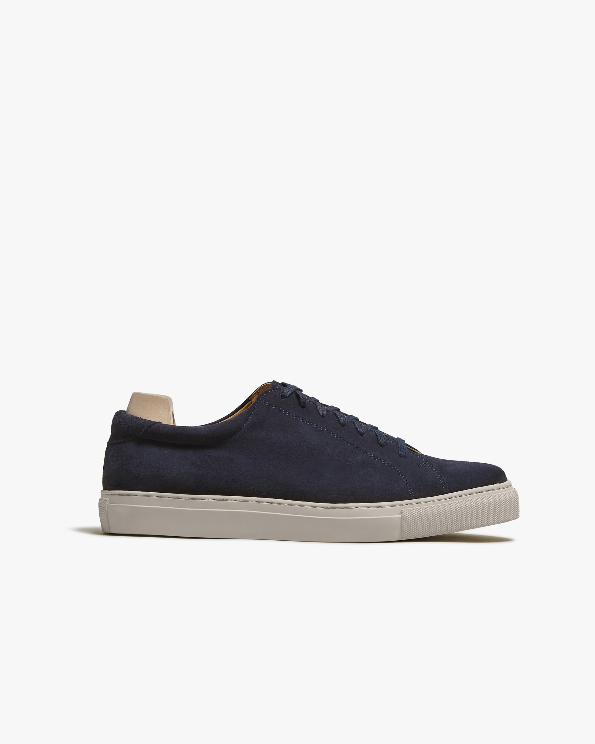 Navy top suede sneakers